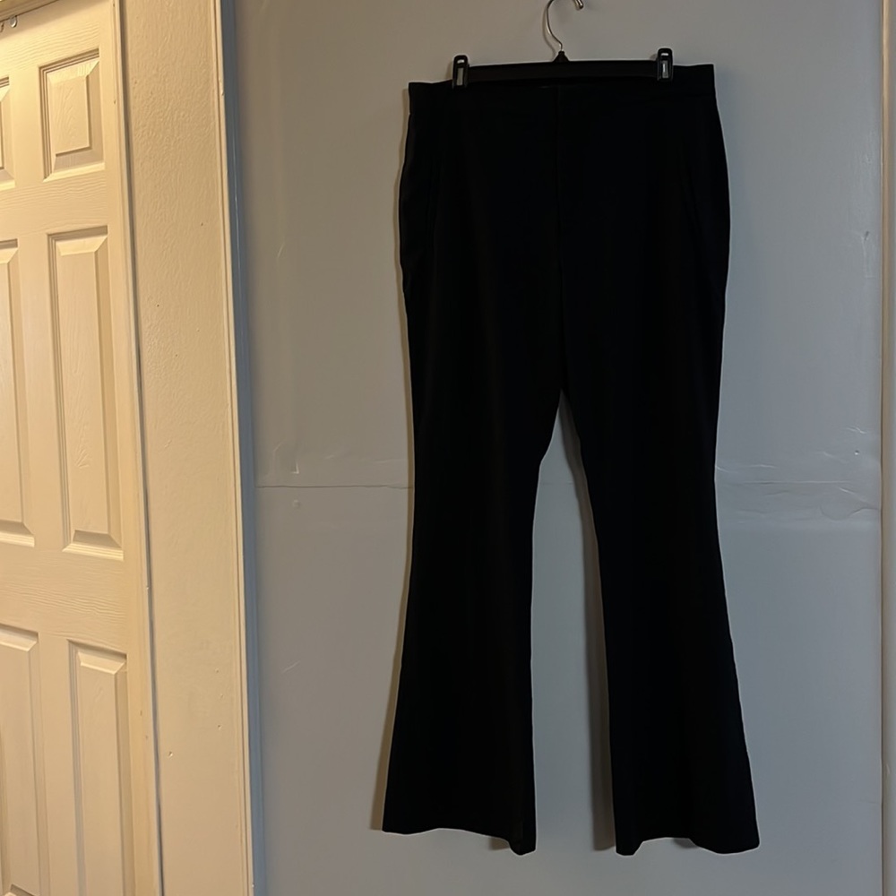 Zara | Black Wide Leg Trouser Pants | L